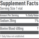 Red Blood Cells Peptides Supplement Facts